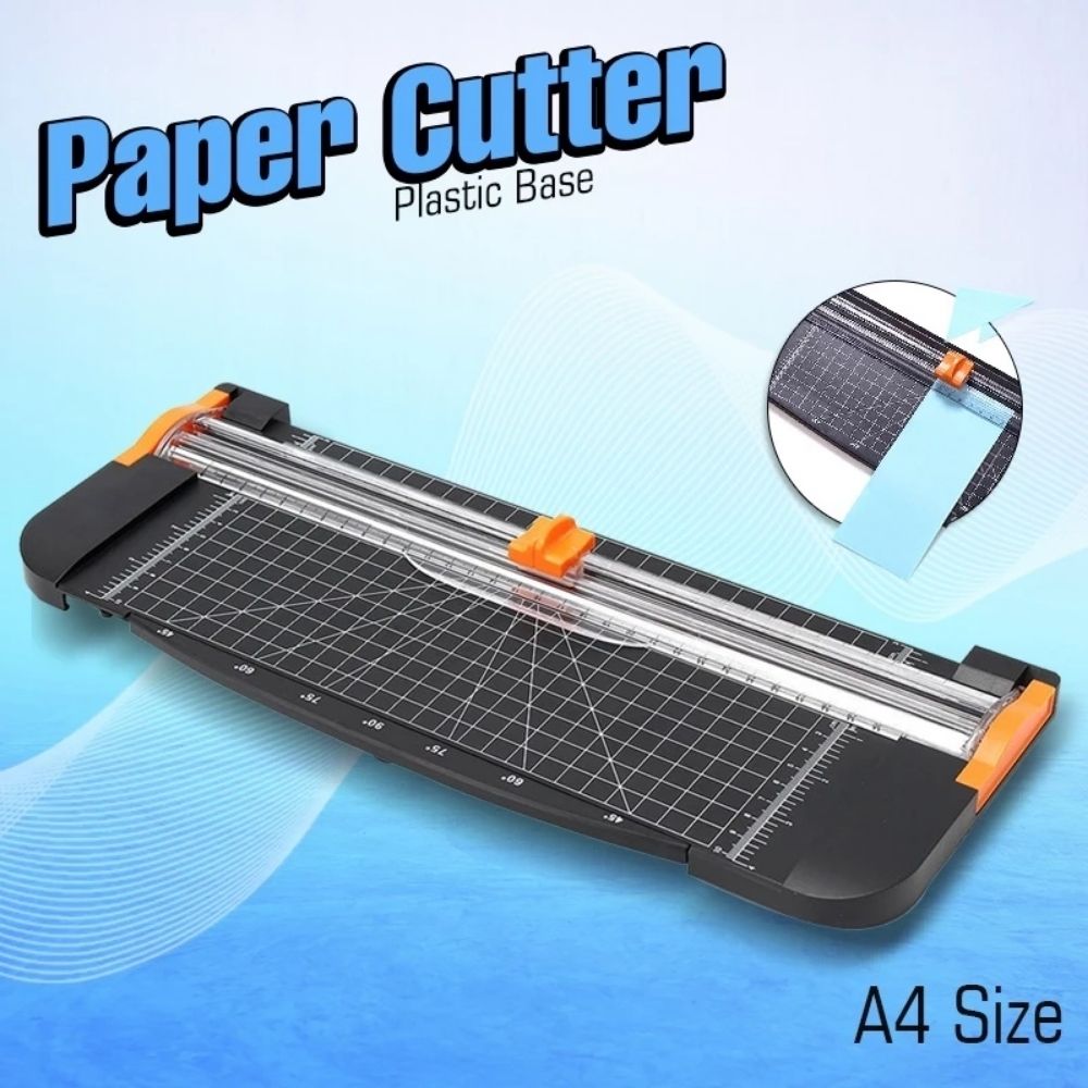 CNW-29.jpg Plastic Base Paper Cutter A4 Size – School & Office Cutting Tool - Image 1